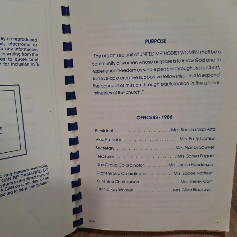 Pennington United Methodist Best from the Bend Vol 2 Cook‎ Book Church Womens
